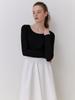 Liel Base Cotton T-Shirt (Black)