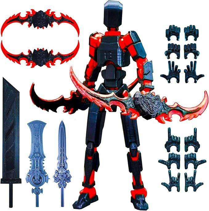 Action Figure Titan 13 T13 Stampata 3D Multi-Articolata Mobile Lucky Dummy Nova Robot Action Figure Regali