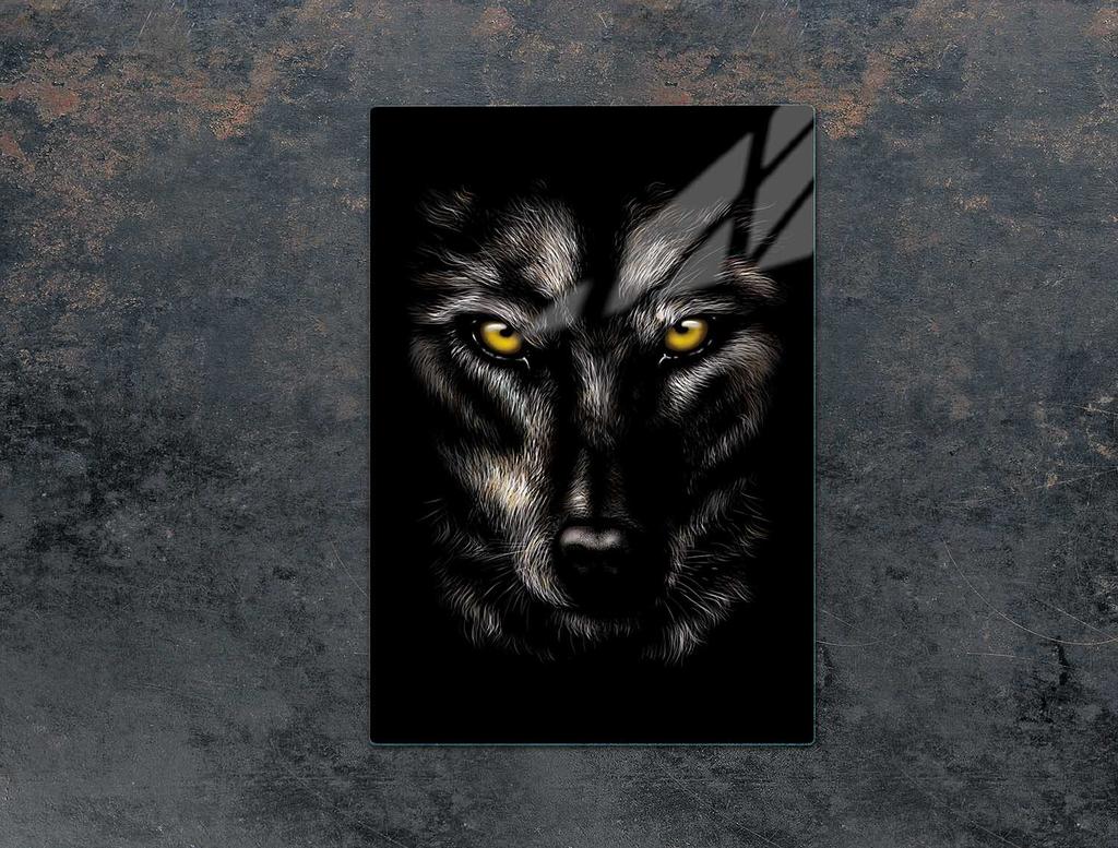 SZKLANA DESKA DO KROJENIA 35x52 WILK