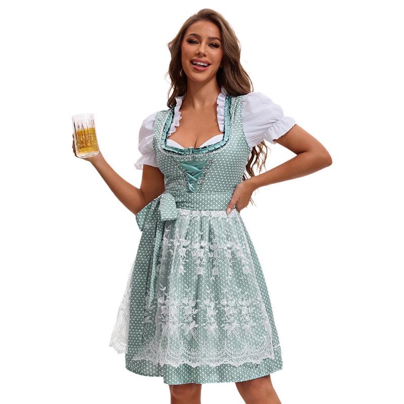 Bavarian Polka Dot Oktoberfest Ethnic Dress