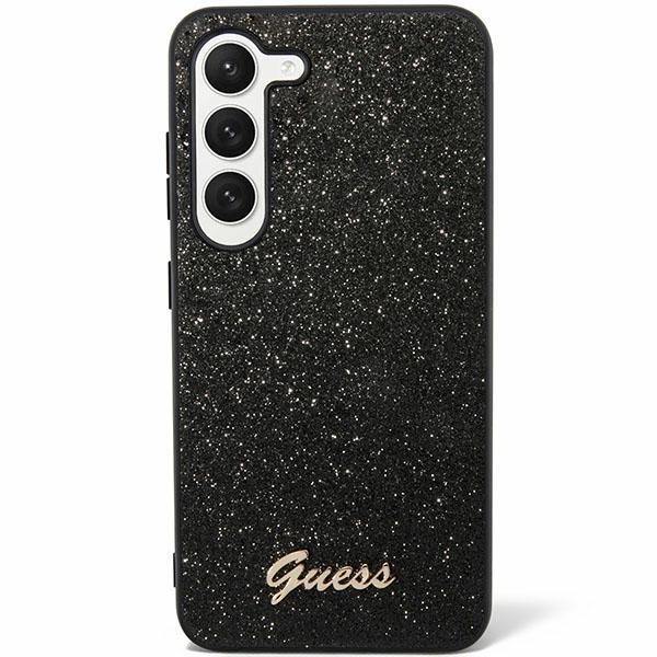 Guess Guhcs24Shggshk S24 S921 Czarny/Black Hard Case Glitter Script