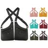 PU Leather Vest Bag Adjustable Shoulder Straps Underarm Strap Wallet Pocket  Travel Leisure