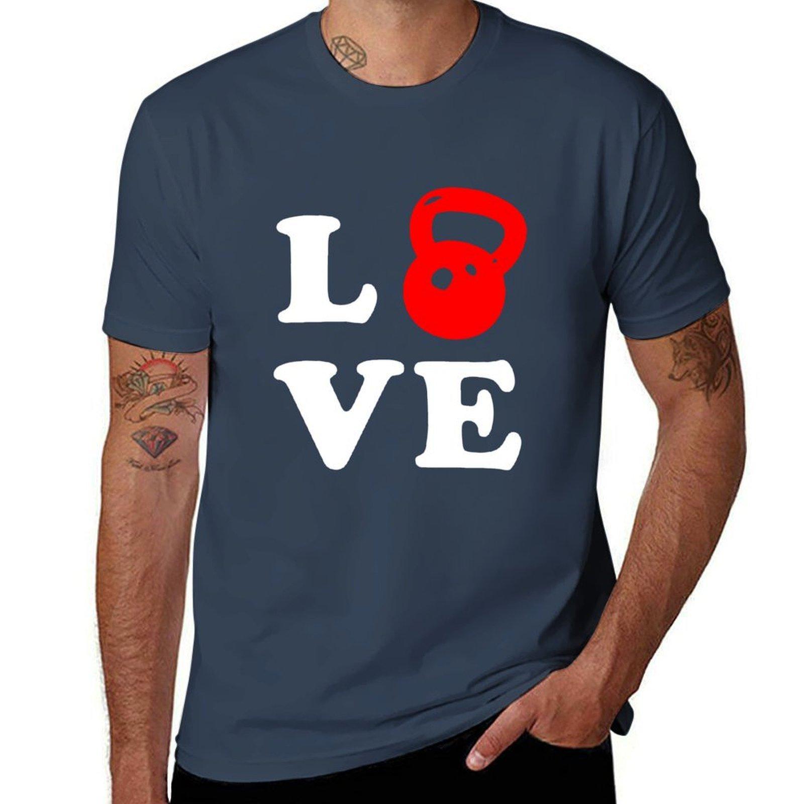 Kettlebell Love For Crossfit TShirt Durable Work Wear TShirt S