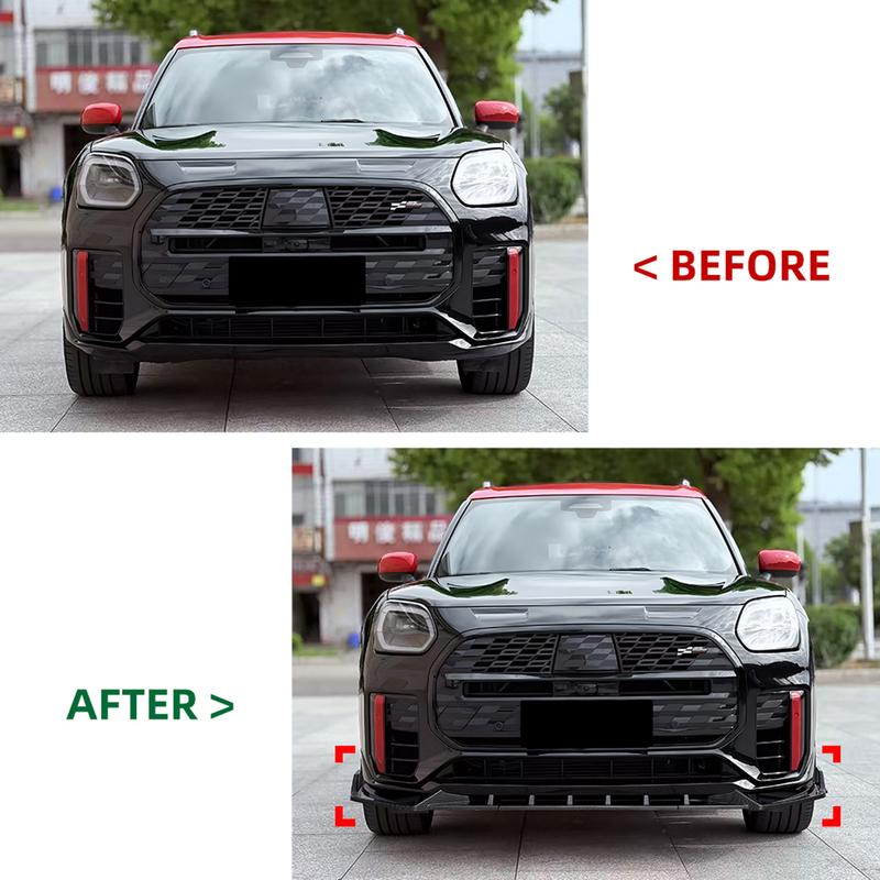 Per Mini Countryman JCW U25 2024 Spoiler Lip Bumper Anteriore Splitter Inferiore