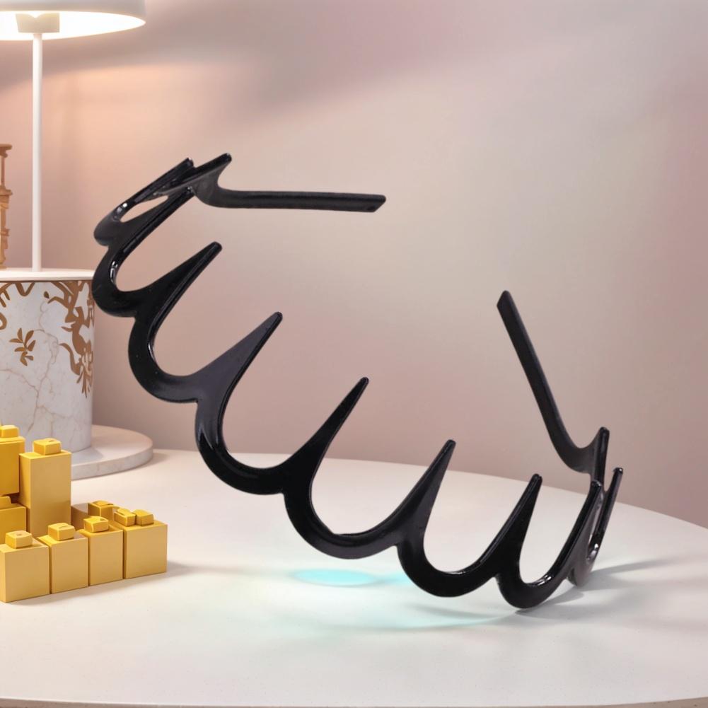 Toothed Comb Hair Hoop Non-Slip High Cranium Head Bands Wavy Teeth Hair Hoop Accessory for Women Daily Use Yoga Spa Parties