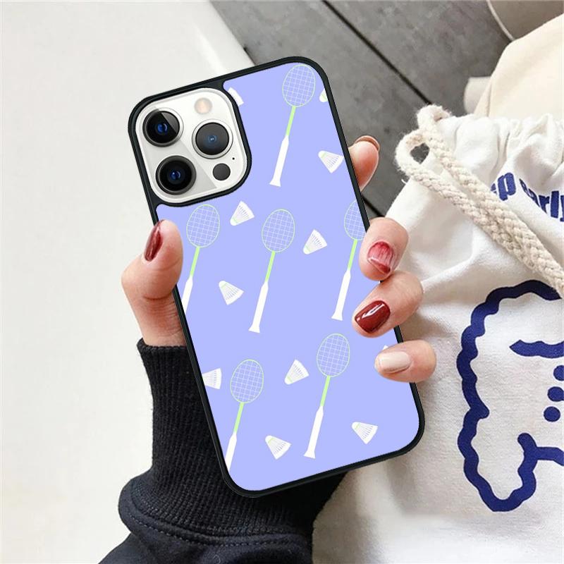 Badminton Sport Phone Case For iPhone 17 Air 15 16 Cover 11 13 14 Pro Max 12 Plus Max Fundas