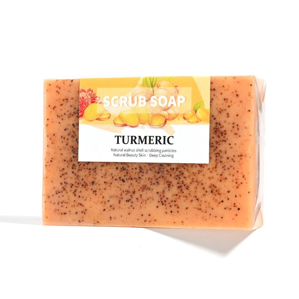 Lemon Fresh Exfoliating Handmade Soap with Turmeric Curcumin and Essential Oils