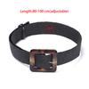 Round Wooden Buckle Dress Belt For Women Elastic Straw Belt Casual Braided Wide Strap Woven Girls PP Fashion Female Designer