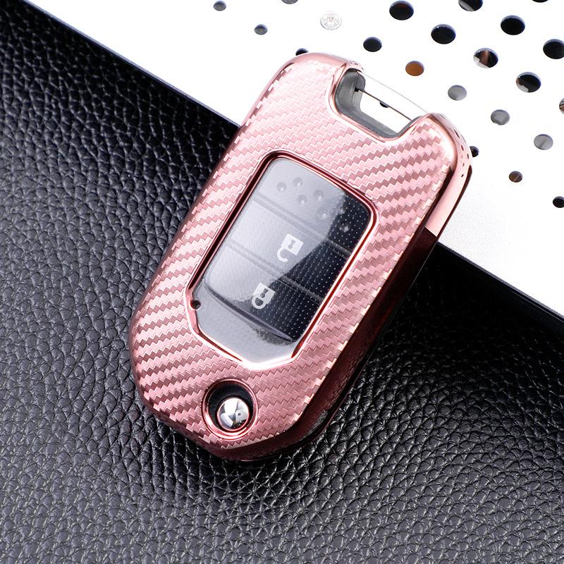 Carbon Fiber Key Case for Honda CRV, Civic, Accord, Avancier - Protective Cover for Tenth Generation Models