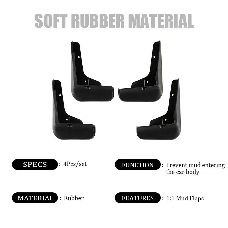 Mud For Hyundai Sonata i10 2008-2024 Accessories TPE Mudguards Original Design Fender Anti-Snow Anti-Sand Guard Protector