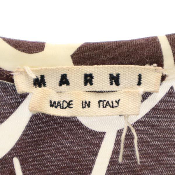 MARNI made in Italy Overall handle Short sleeve T-shirt 44 Brown Men's Used
