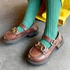 New Girl Little Shoes Leather Girl Highgrade Korean Princess Shoes Platform Trend Casual Single Shoes