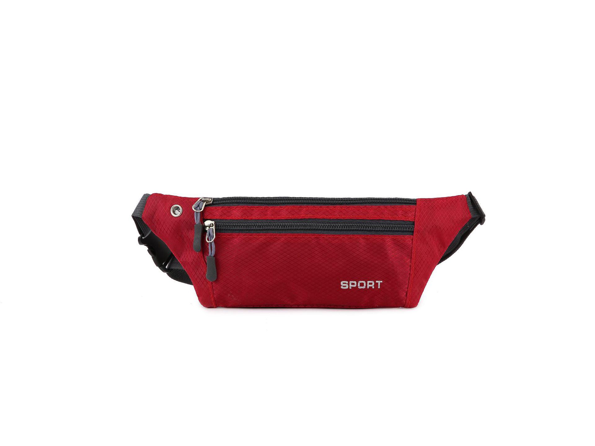 

Плед Кросбоді та Поясна сумка: Модний компаньйон для бігу та спорту вина червоного кольору