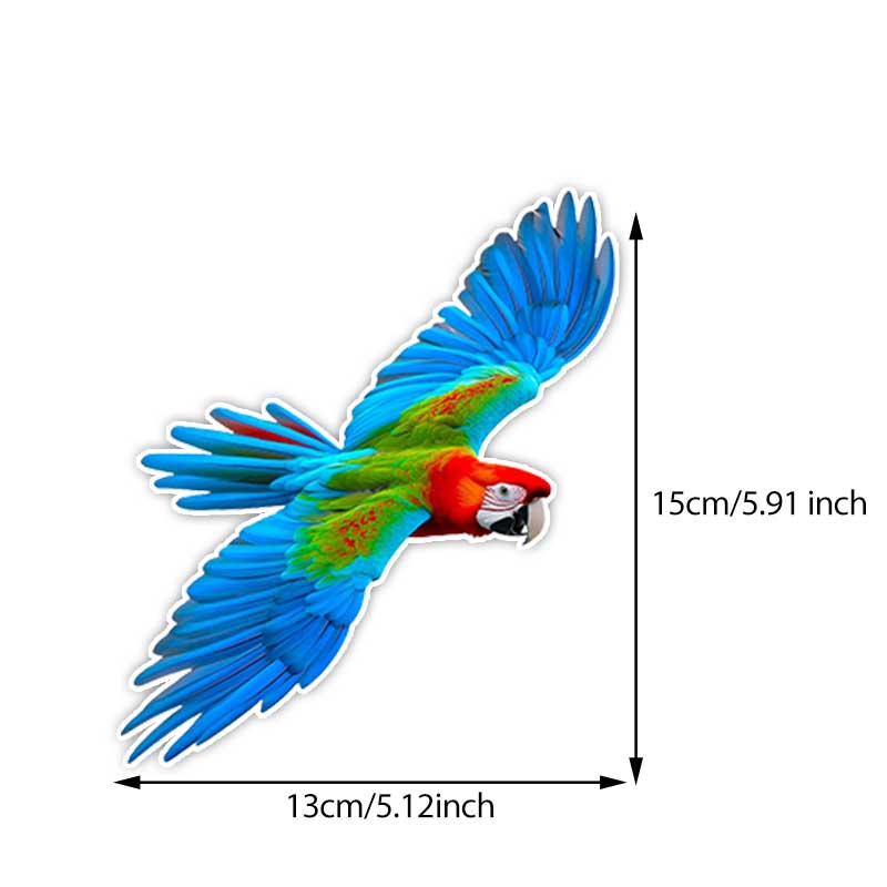 Car Stickers Colorful Parrot Animal Waterproof Styling Automobiles Motorcycle Exterior Accessories Vinyl Decals TM313