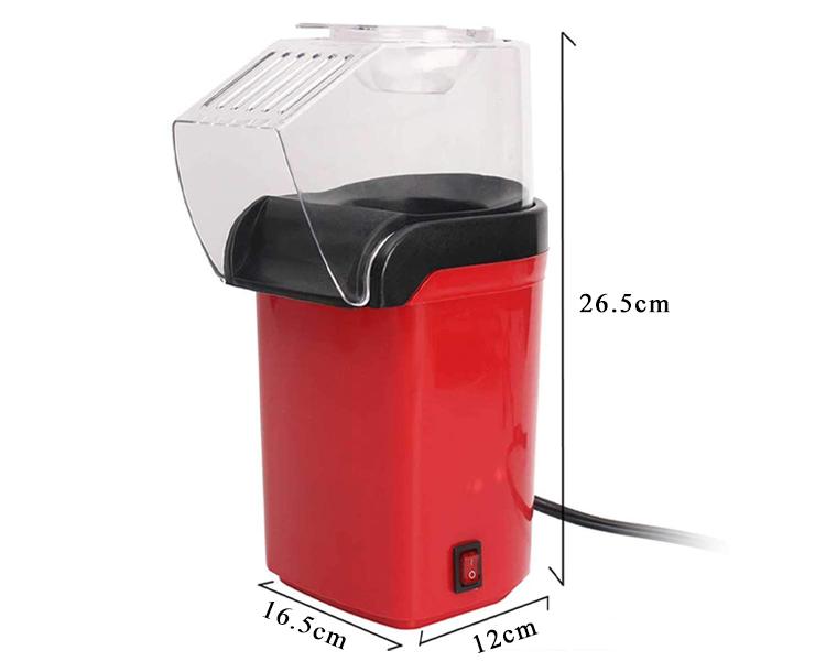Mini Electric Popcorn Machine Fully Automatic High Popping Rate Air Popper for Home Kitchen