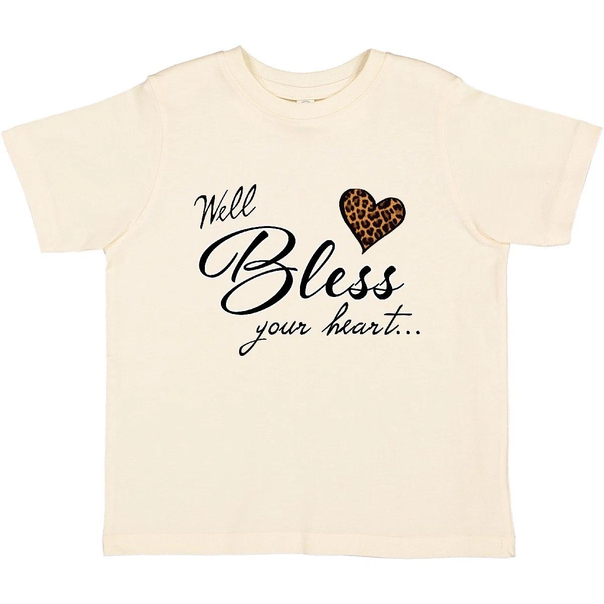 

Inktastic Well Bless Your Heart With Leopard Print Toddler T-Shirt Mothers Day 130