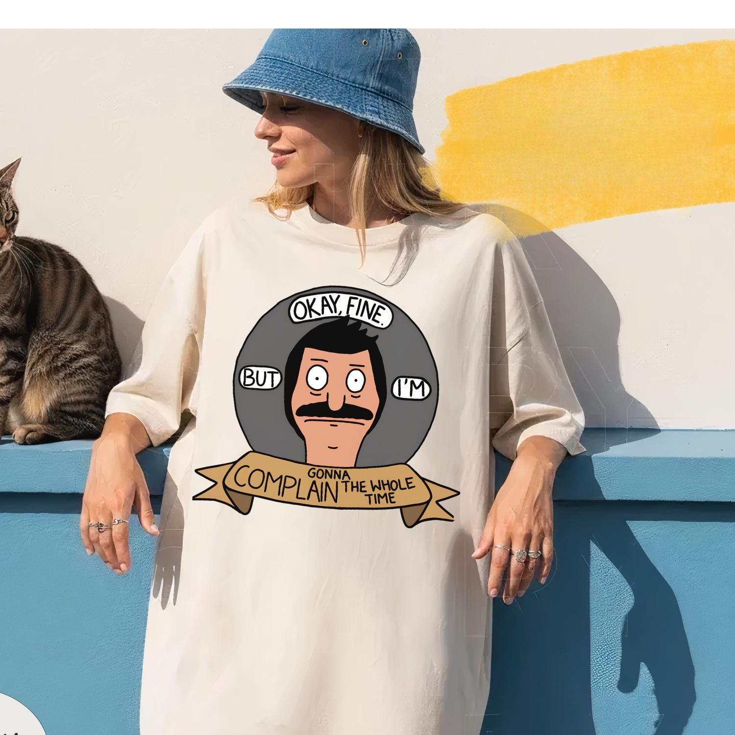 

Plus Size Summer Womens Vintage Bobs Burgers Fan Gif TShirt Cotton Breathable Stylish Versatile Street Style Oversized XL