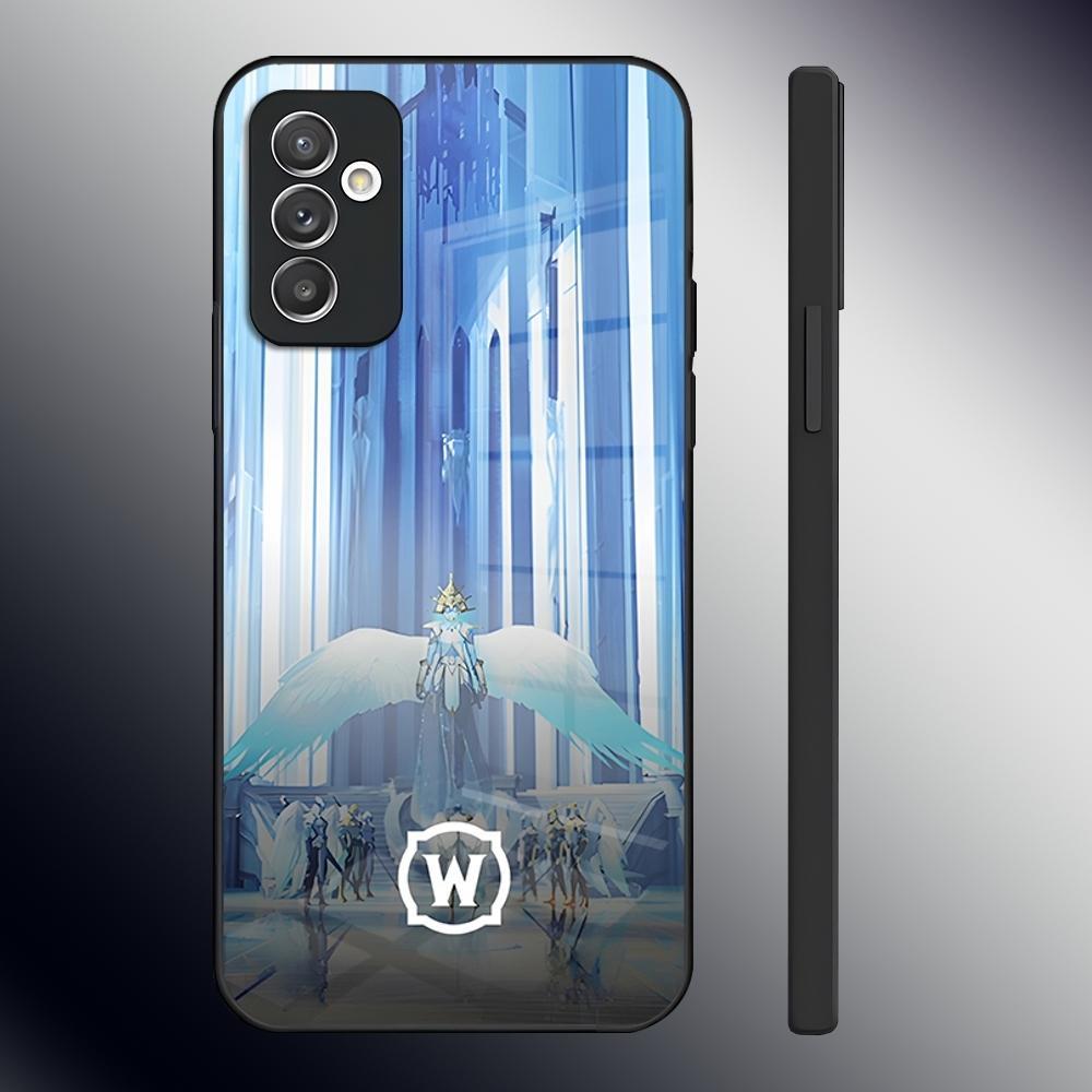 W-World Of W-Warcraft Phone Case For Samsung S24 Ultra S23 S22 S20 Fe S21 Plus A54 A34 A24 A53 A13 A16 Glass Back Cover