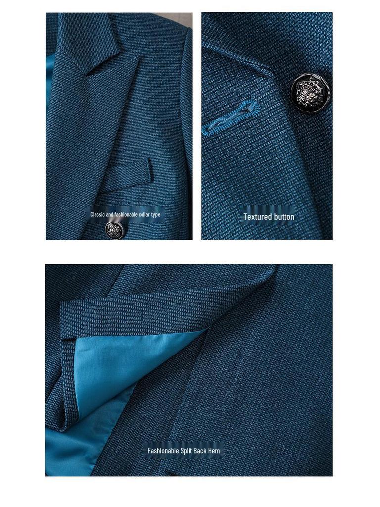 Women's High-End Professional Suit Set - 2025 Autumn/Winter Formal Wear - New Arrival with Jewelry Accents
