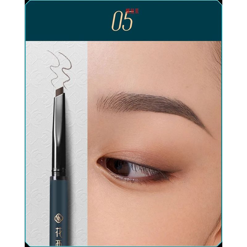 Florasis - Luodai Floral Eyebrow Define Powder Pencil (Chisel Tip 1+1) - 3 Colors