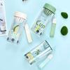Water bottle portable water cup coffee cup summer mini compact cup outdoor office worker high temperature resistant plastic cup