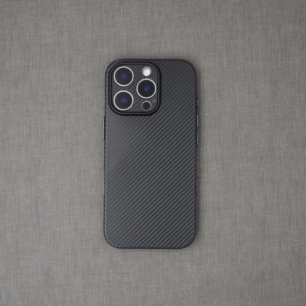 Transparent Carbon Fiber Pattern Case For iPhone 16 15 14 13 12 Pro Max Plus 16E Ultra Thin Cooling Matte Slim Shockproof Cover