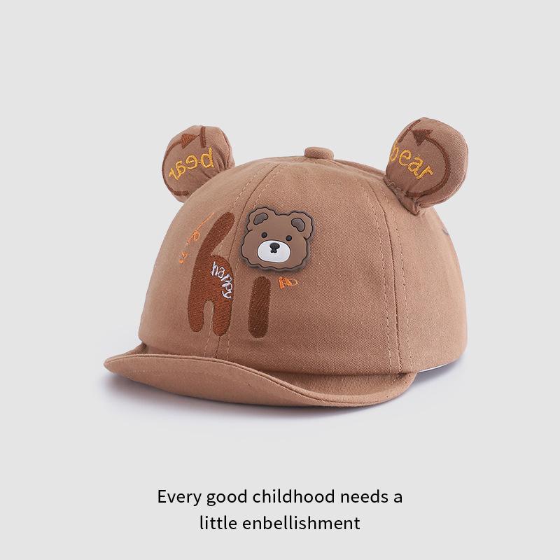 Baby and Toddler Baseball Cap Spring and Autumn New Casual Versatile Baby Hat Soft Brim Boy and Girl Sun Visor Baseball Cap