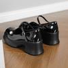 Coarse Heel Small Leather Shoes Single Shoes 2025 Spring and Autumn New Light Mouth French Sweet White Word with Mary Jane Shoes Women