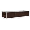 Garden Raised Bed Brown 240 x 80 x 45 cm Galvanized Steel