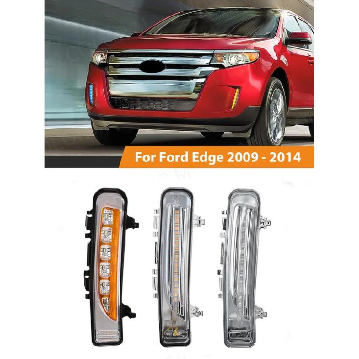 DRL Für Ford Edge Everest 2011 2012 2013 2014 LED Tagfahrlicht Auto Nebel Lampe Weiß Gelb Blinker Auto zubehör