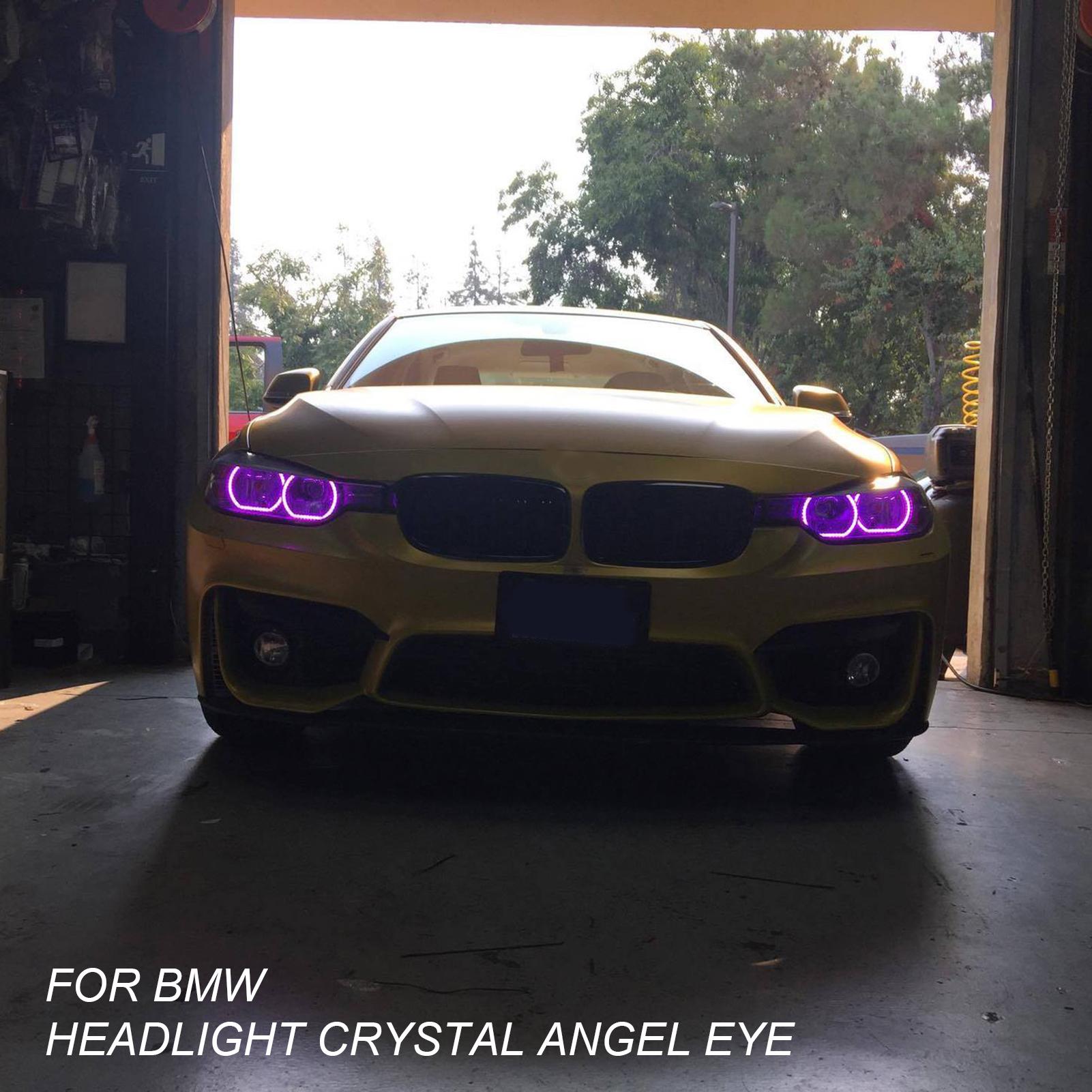 

12V светодиодная U-образная крышка ангельской акриловой фары для BMW