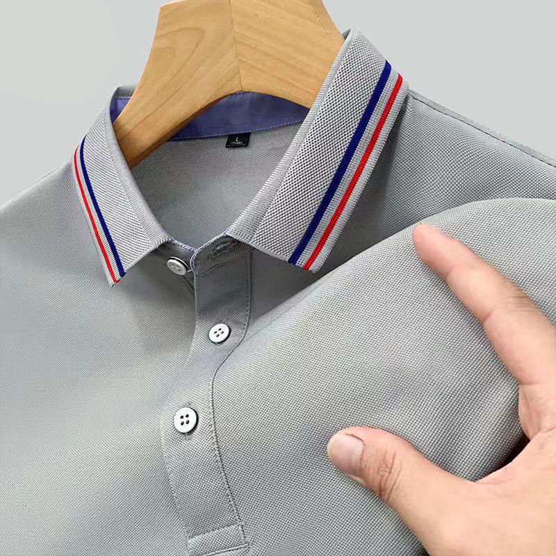 

2026 Summer Polo Shirt Men Hot High Quality Men s Short Sleeve Breathable Top Business Casual Polo-shirt for Men M