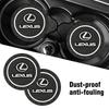 1/2Pcs PVC Car Silicone Coaster Water Cup Slot Non-Slip Mat Accessory For Lexus LS LC IS350 ES300h ES300 IS250 IS220d NX350h RX