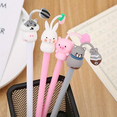 10pcs 0.5mm Creative Stationery Tentacles Animal Gel Pen Cute Pet Paradise Water Pen Cartoon Writing Exam Gel Pen