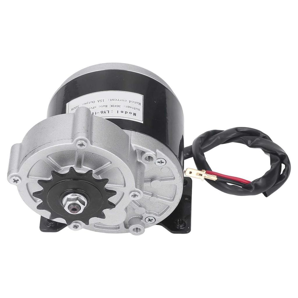 36V 500W Electric Motor 13 Tooth Deceleration DC Brush Motor for Electric Bikes Scooters Agricultural Machinery