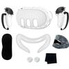 For Meta Quest 3 Silicone Protective Cover Set 7 In 1 Anti-Leakage Nose Pad Mask Case Replacement Vr Silicone Case Accessories