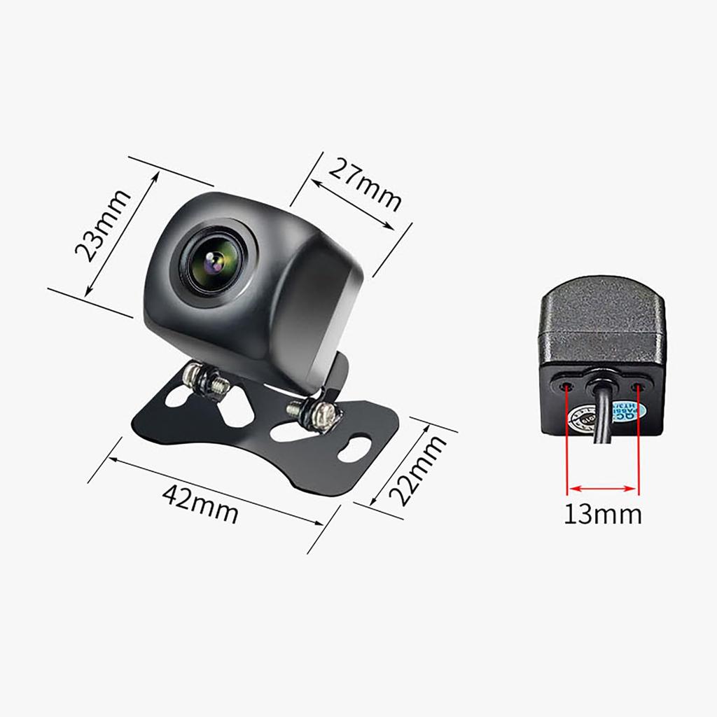 Rear Camera, CVBS / Dual Compatible, 2 Megapixels, 12 - 24 V, Universal Use,