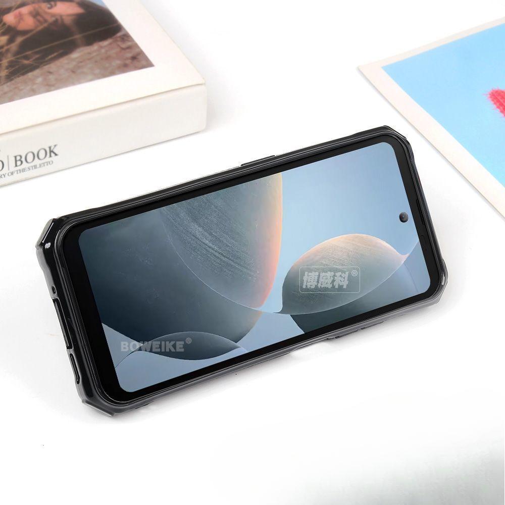 Odpowiedni dla Doogee S200, Doogee S200 X, Doogee S200 Plus etui na telefon, uchwyt (czarny, z uchwytem)