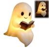 Cute Ghost Reading Lamp Halloween LED Night Light Spooky Table Lamp Desk Light For Bedroom Halloween Party Ornament