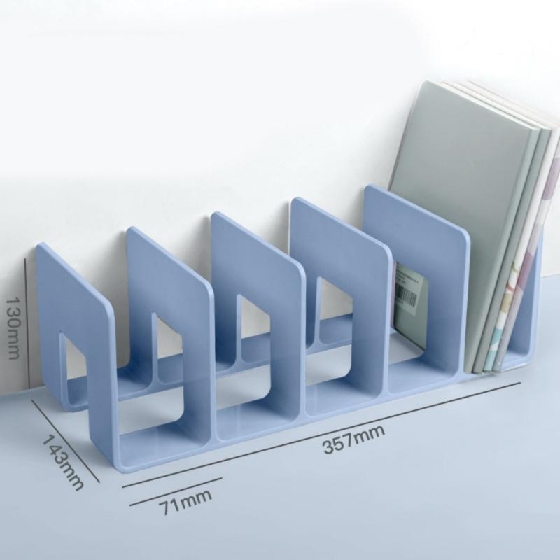 Practical Bookends File Sorter Desk Bookshelf Reading Shelf Book Storage Stand for Students