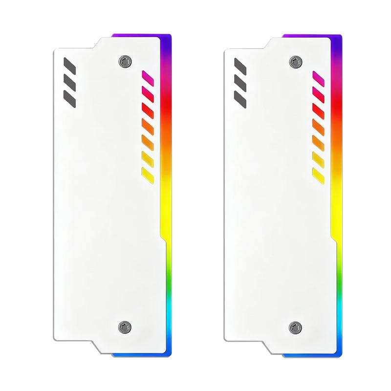JUMPEAK R02 Computer ARGB Memory Module Heatsink Shim Cover Wavy Enhanced Cooling DDR3 DDR4 DDR5 PC RAM Cooler Radiator Armor