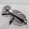Used [Good Condition/with Case] Cartier Sunglasses Silver Side Logo