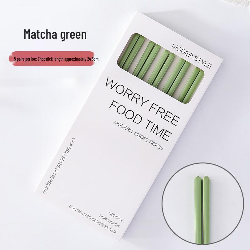 

Cream Style Ceramic Chopsticks Set