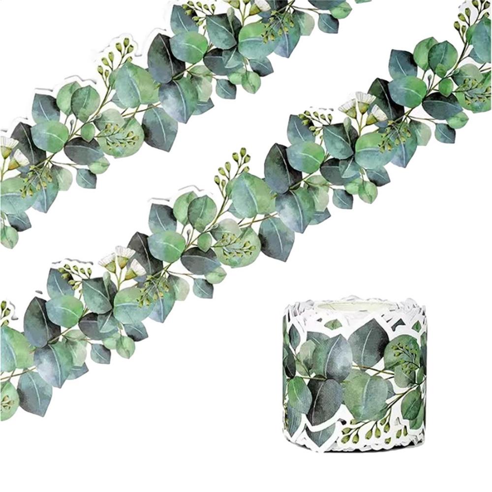 

Board Border Eucalyptus Stickers Leaf and Flower Whiteboard Trim Border Classroom Wall Decoration For Primary School зелёный
