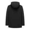 Men's Winter Cotton Jacket with Detachable Hood, Cold-proof and Warm Outerwear for Middle-aged and Elderly, Plus Velvet Lining.