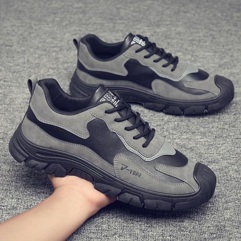 

Зимние бархатные туфли для рабочей страховки, модные рабочие туфли, хлопковые теплые походные туфли, мягкая подошва, для работы и поездок, мужские туфли 44