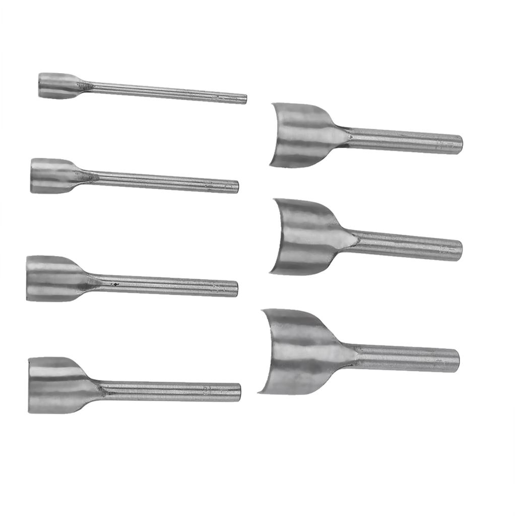 7pcs  Set DIY Leather Carft  Half  Round Punch Belt End Cutter For Home Leather Sewing(10 40mm)