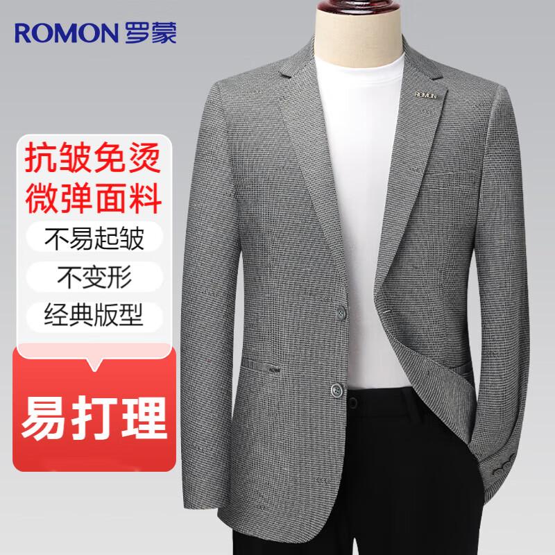 

Мужской приталенный пиджак Luomeng в стиле business casual с эластичной тканью 195