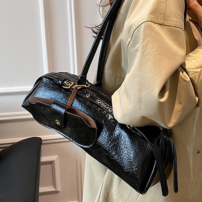 Retro Nische Ein-Schulter Unterarmtasche Kissen Tasche Schlichte und Großvolumige Pendler Handtasche