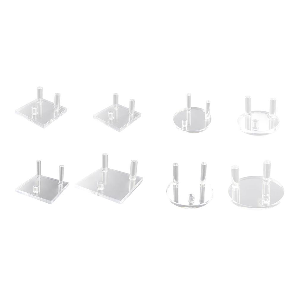 Clear Acrylic Easel Stand for Geodes and Fossils Display Large Crystal Holder Multipurpose Collectible Storage Rack